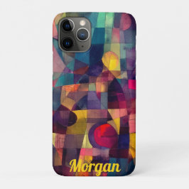 Capa Para iPhone 11 Pro Arte Geométrica de Abstrato Vivid Personalizada