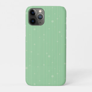 Capa Para iPhone 11 Pro Arte linear minimalista em verde menta design ecol