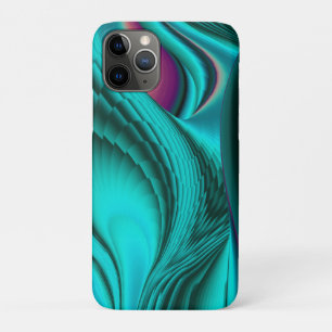 Capa Para iPhone 11 Pro Arte Metálica Metálica Futurística Abstrato 3D