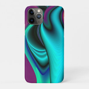 Capa Para iPhone 11 Pro Arte Metálica Metálica Futurística Abstrato 3D