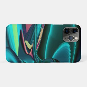 Capa Para iPhone 11 Pro Arte Metálica Metálica Futurística Abstrato 3D