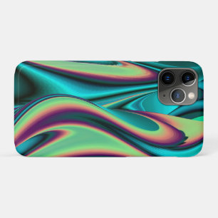 Capa Para iPhone 11 Pro Arte Metálica Metálica Futurística Abstrato 3D
