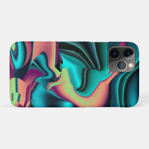 Capa Para iPhone 11 Pro Arte Metálica Metálica Futurística Abstrato 3D