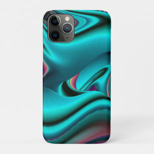 Capa Para iPhone 11 Pro Arte Metálica Metálica Futurística Abstrato 3D