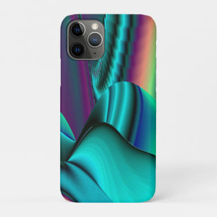 Capa Para iPhone 11 Pro Arte Metálica Metálica Futurística Abstrato 3D