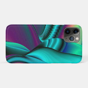 Capa Para iPhone 11 Pro Arte Metálica Metálica Futurística Abstrato 3D