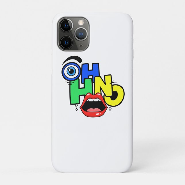 Capa Para iPhone 11 Pro Arte Pop Moda Labial Atrevido (Verso)