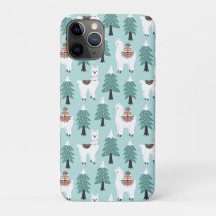 Capa Para iPhone 11 Pro Árvore de Natal e padrão de lama fofo