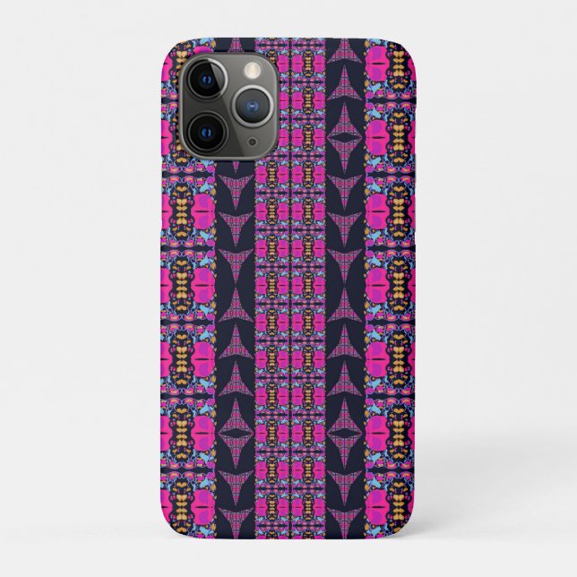 Capa Para iPhone 11 Pro Assorted Floral Pinwheels (Verso)