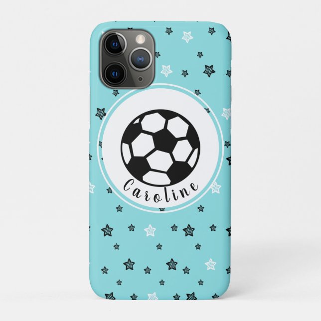 Capa Para iPhone 11 Pro Atleta de Garotos de Estilo de Futebol Personaliza (Verso)