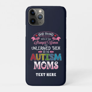 Capa Para iPhone 11 Pro Autismo Mães a mais forte inspiração feminina