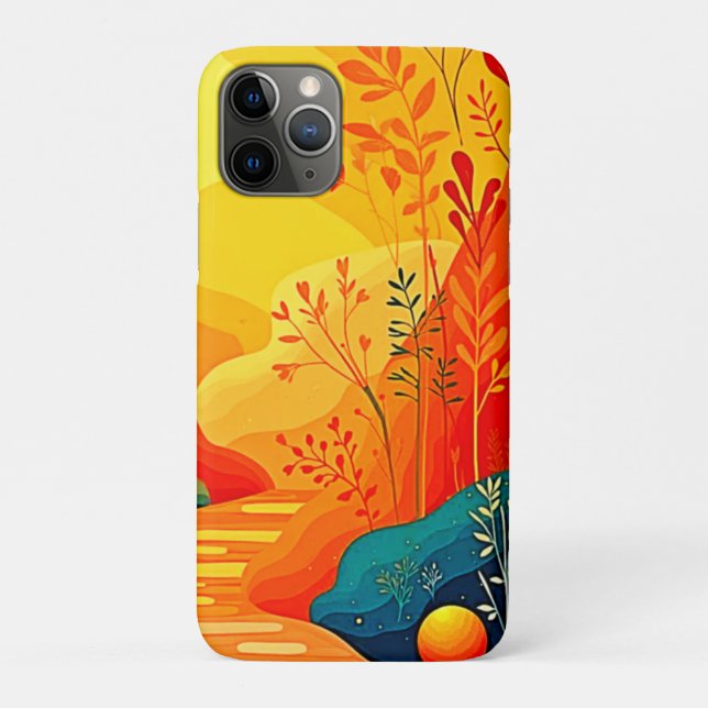 Capa Para iPhone 11 Pro Autumn Landscape Art (Verso)