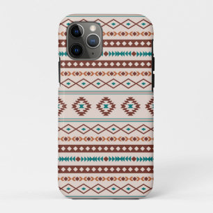 Capa Para iPhone 11 Pro Aztec Rusts Creme Misturado de Motifs Padrão