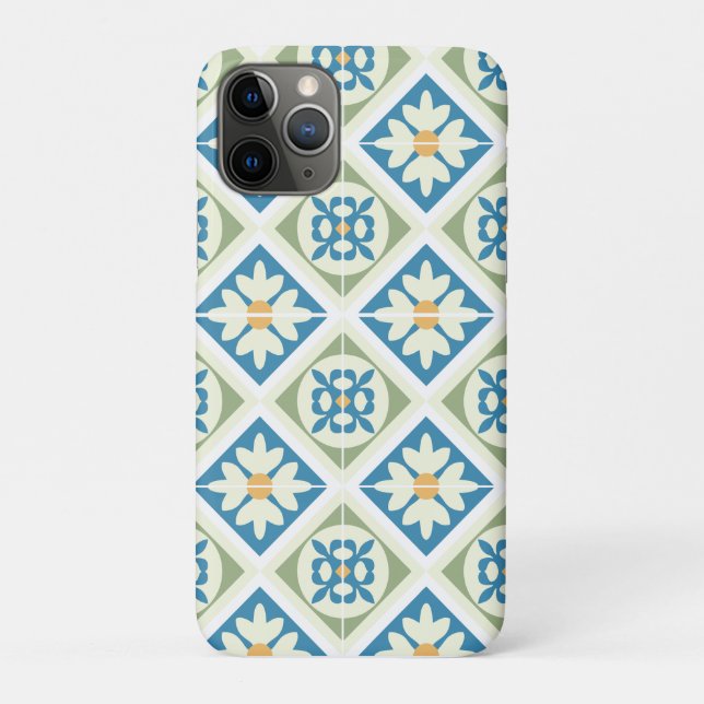 Capa Para iPhone 11 Pro Azulejos Andaluzes 13 (Verso)