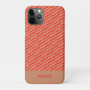 Capa Para iPhone 11 Pro Bacon Personalizado Engraçado