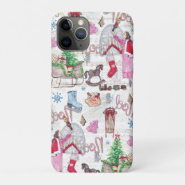 Capa Para iPhone 11 Pro Baleia de Natal Elegante