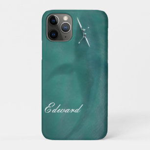 Capa Para iPhone 11 Pro Baleia Sob Barco: Nunca Sozinho no Mar