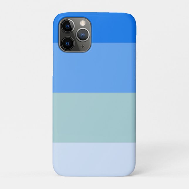 Capa Para iPhone 11 Pro Bandas Azuis (Verso)