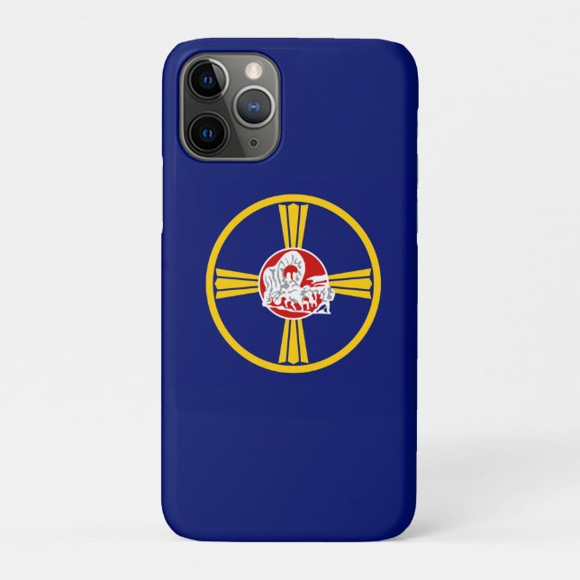 Capa Para iPhone 11 Pro Bandeira da Cidade de Omaha (Nebraska) (Verso)