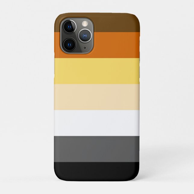 Capa Para iPhone 11 Pro Bandeira do Orgulho dos Ursos Gays (Verso)