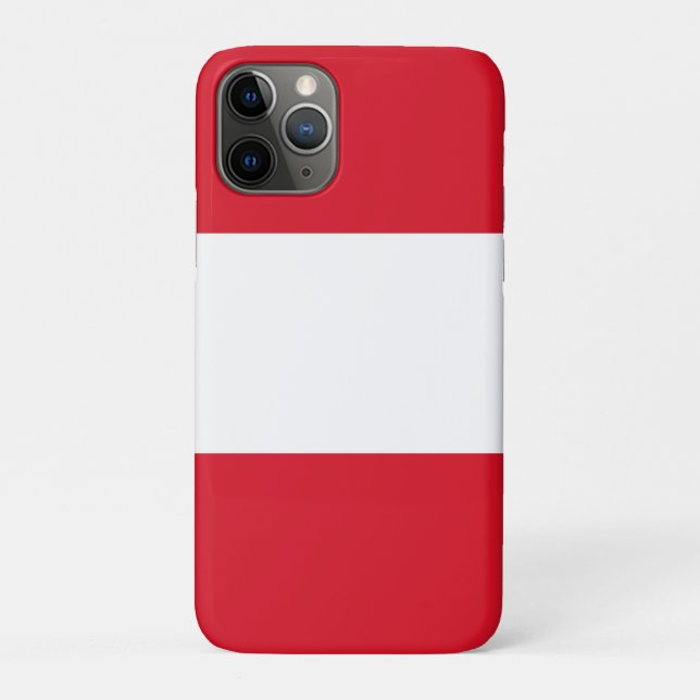 Capa Para iPhone 11 Pro Bandeira do Peru (Verso)