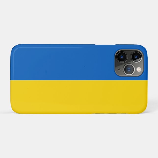 Capa Para iPhone 11 Pro Bandeira Ucraniana (Ucrânia) (Verso (horizontal))