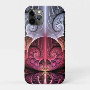 Capa Para iPhone 11 Pro Batimento cardíaco, Arte Fractal Abstrata Surreali