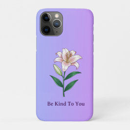 Capa Para iPhone 11 Pro Be Kind To You Lily Self-Care Phone Case
