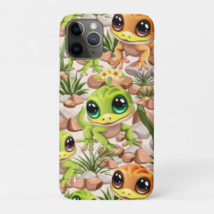 Capa Para iPhone 11 Pro Bebê Geckos Personagens de desenho animados