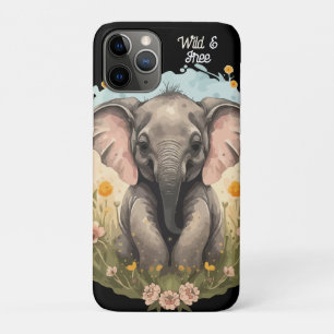 Capa Para iPhone 11 Pro Beijo-Elefante Cachorro Febre