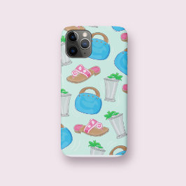 Capa Para iPhone 11 Pro Bermuda Bag Sandals Mint Julep Preppy