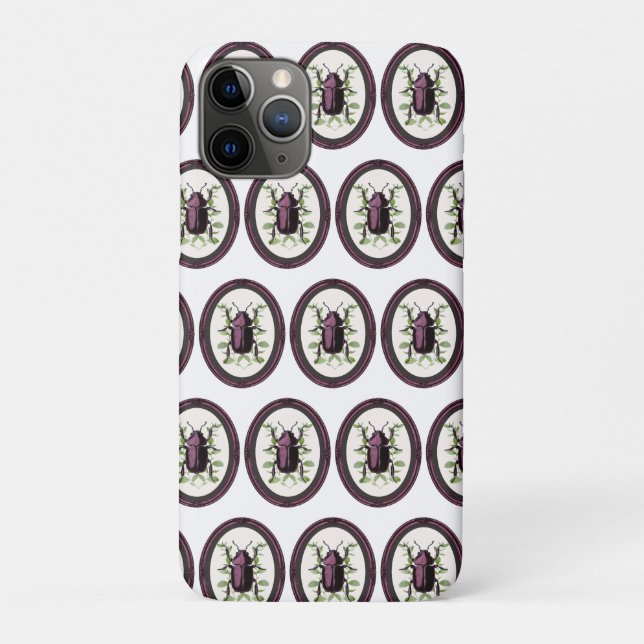 Capa Para iPhone 11 Pro Besouro-veado emoldurado (Verso)