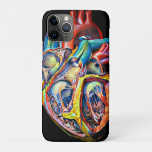 Capa Para iPhone 11 Pro biologia do coração humano anatomia abstrato arte