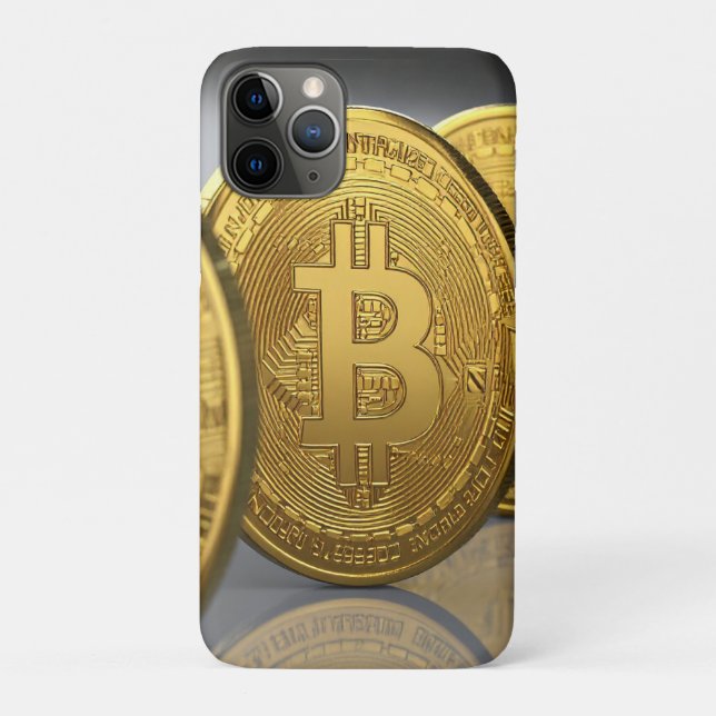 Capa Para iPhone 11 Pro bitcoins (Verso)