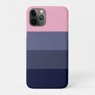 Capa Para iPhone 11 Pro Bloco de Cor Rosa Púrpura Chic Moderno