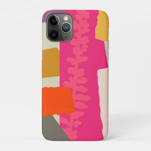 Capa Para iPhone 11 Pro Blocos de Cor Artísticos Silhueta Botânica Moderna