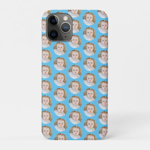 Capa Para iPhone 11 Pro Blue Birthday Personalizou sua própria foto