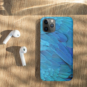 Capa Para iPhone 11 Pro Blue feathers