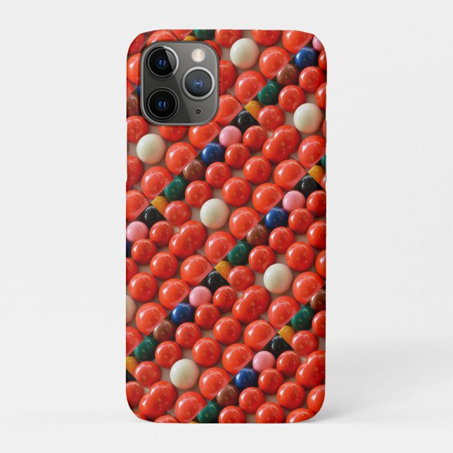 Capa Para iPhone 11 Pro Bolas Coloridas de Snooker, (Verso)