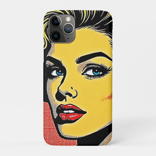 Capa Para iPhone 11 Pro Bold Pop Art Woman Defined (Verso)