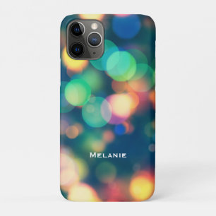 Capa Para iPhone 11 Pro Bolhas Coloridas Trendy Bokeh Personalizadas