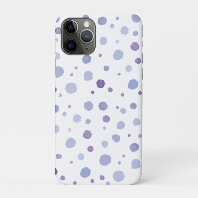 Capa Para iPhone 11 Pro bolinhas pintadas à mão (Verso)