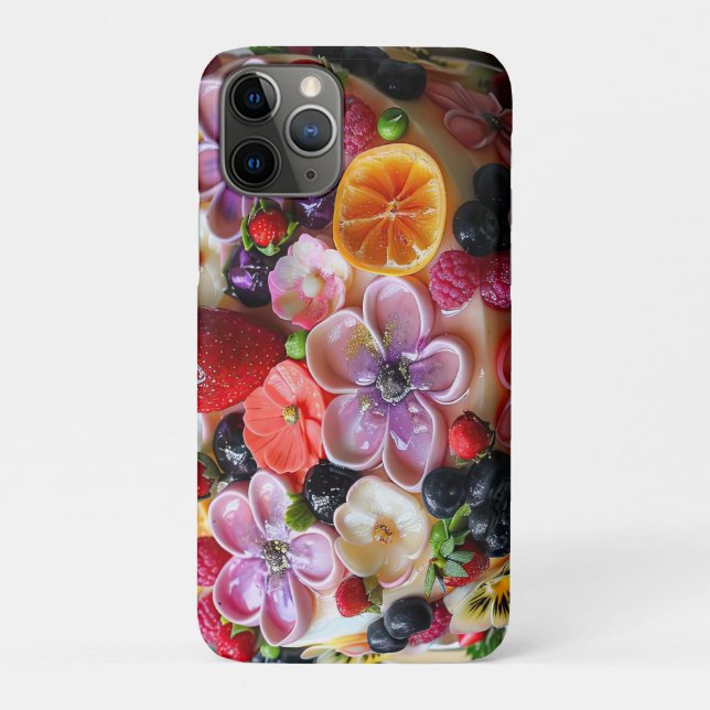 Capa Para iPhone 11 Pro Bolo de fruta colorido (Verso)