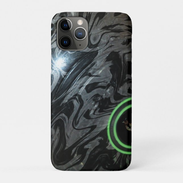 Capa Para iPhone 11 Pro Bolsa De Cinza E Negra, (Verso)