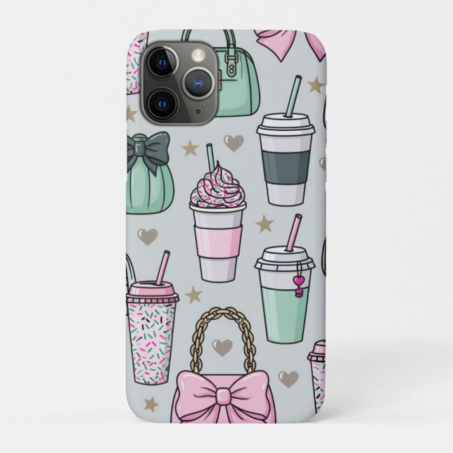 Capa Para iPhone 11 Pro Bolsas & lattes (Verso)