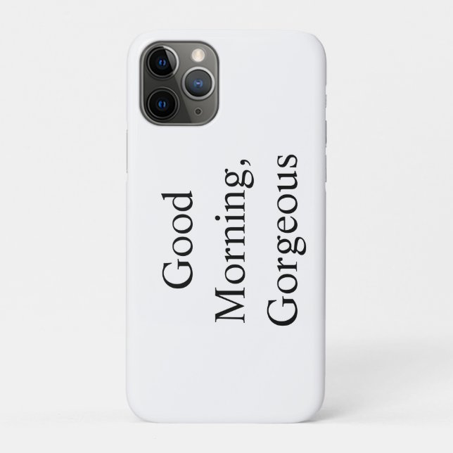 Capa Para iPhone 11 Pro Bom Dia, Lindona (Verso)