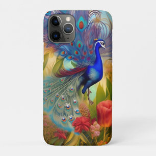 Capa Para iPhone 11 Pro Bonito como Pavão