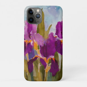 Capa Para iPhone 11 Pro Bonito irises pintados para o toque feminino