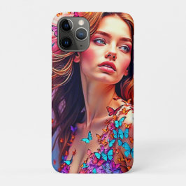 Capa Para iPhone 11 Pro Borboleta Retrato Retrato T-Shirt