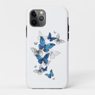 Capa Para iPhone 11 Pro Borboletas Azuis Morpho